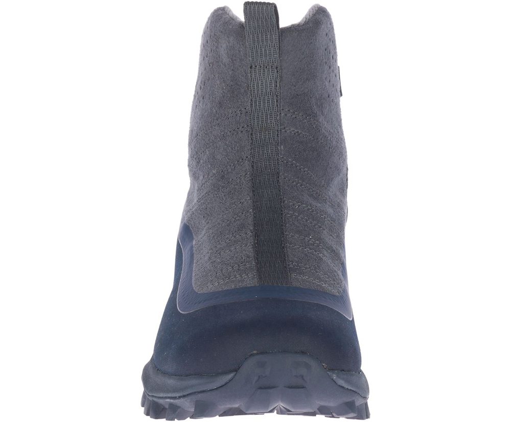 Merrell Boots Grey - Thermo Snowdrift Zip Mid Shell - Womens 45FEOSGLJ